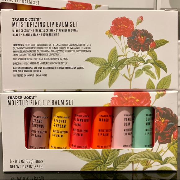 Trader Joe’s Makeup One Box Trader Joes Moisturizing Lip Balm Set Poshmark